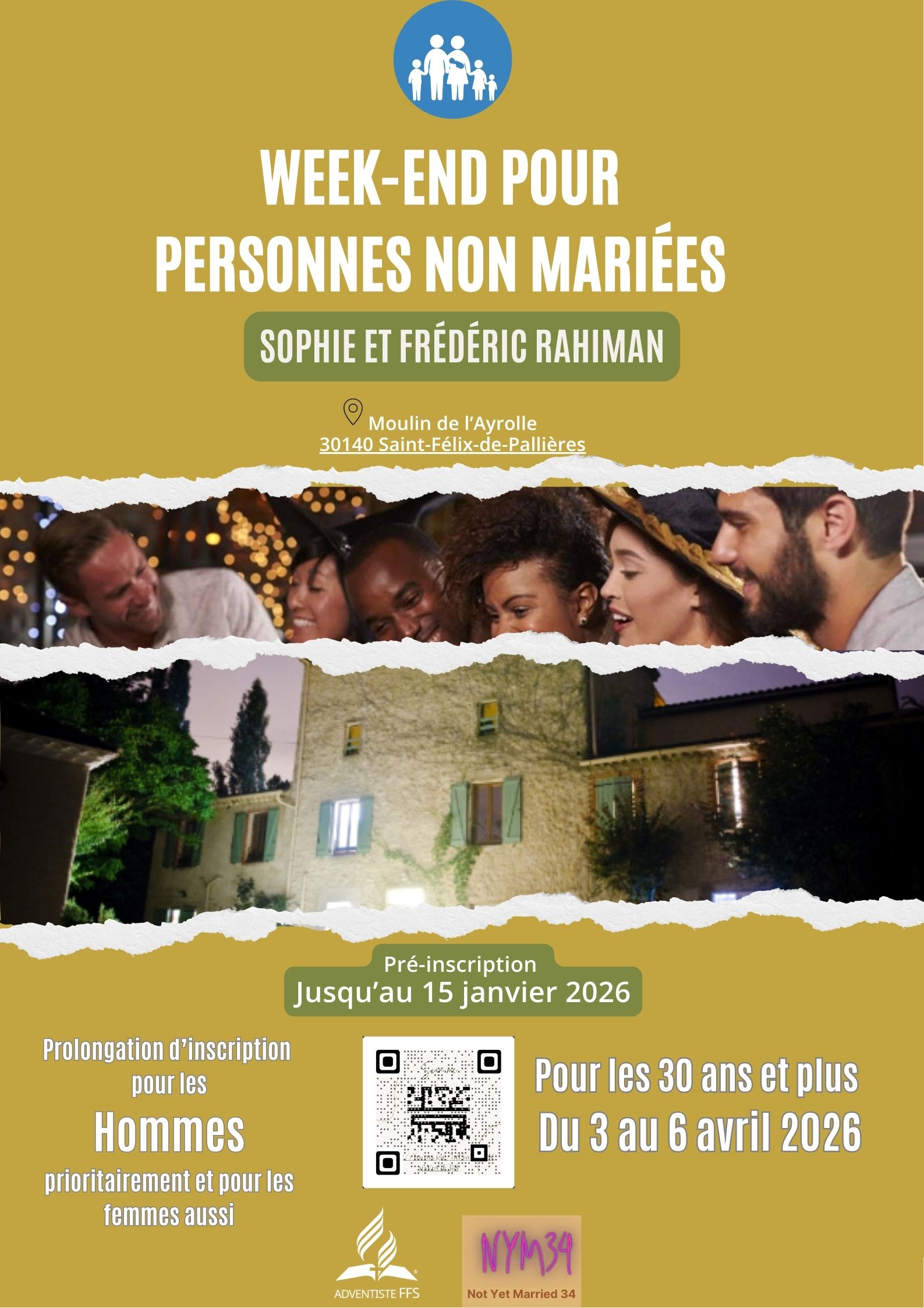 Affiche Week-end Personnes Non-Mariées