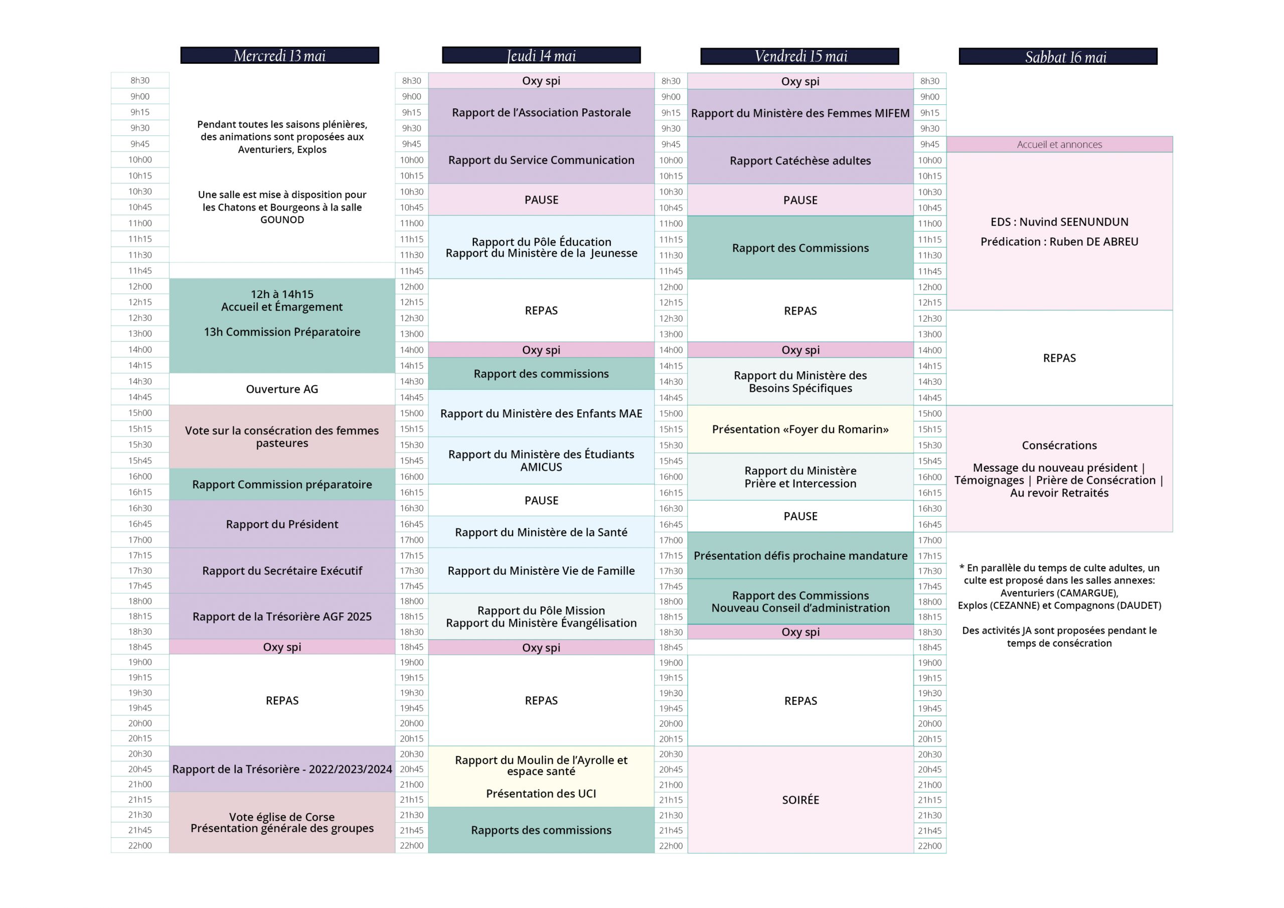 Programme AGO 2026