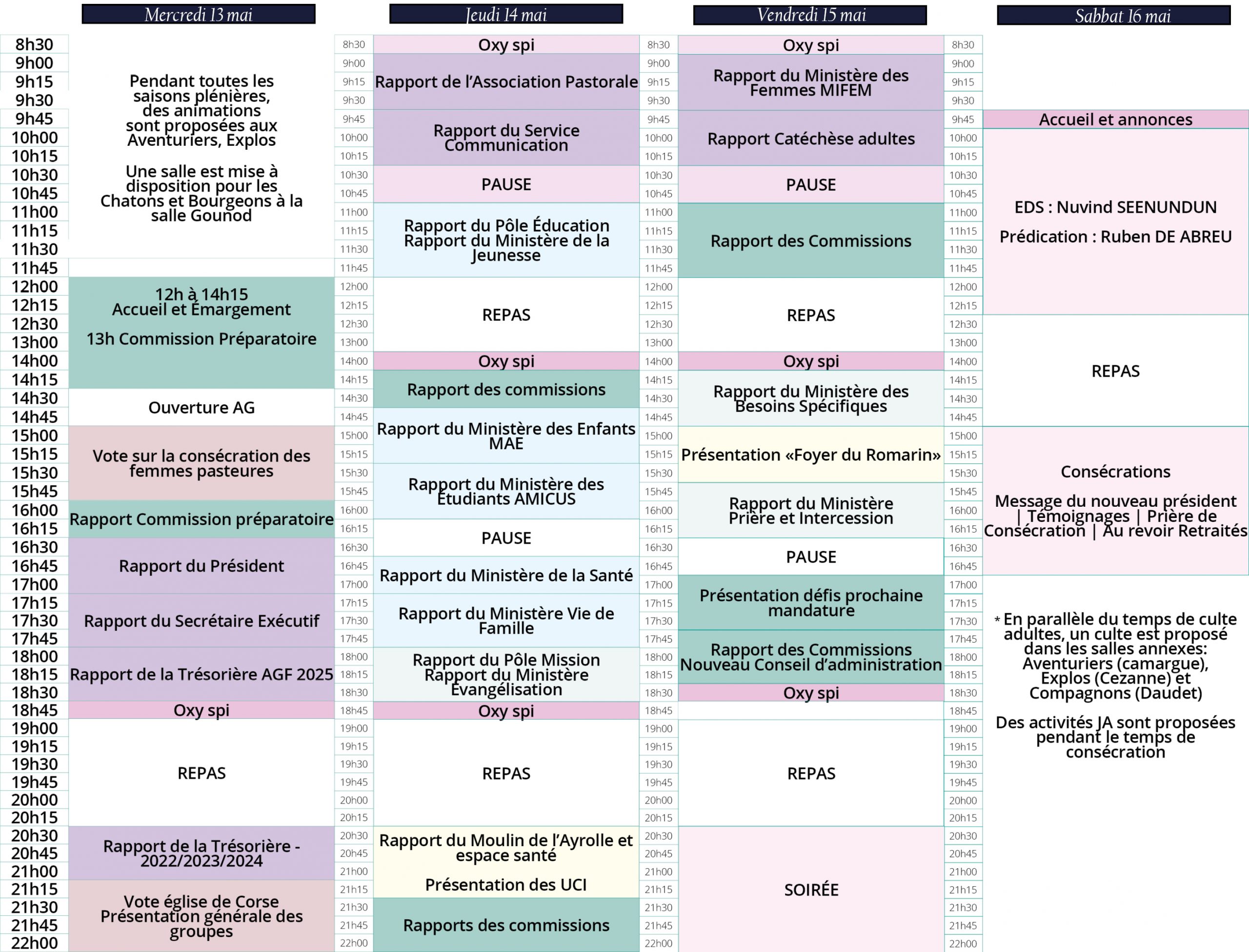 Programme AGO 2026