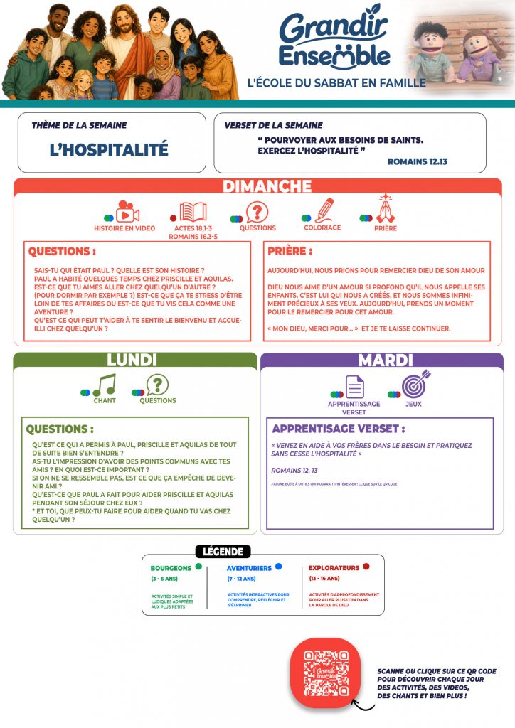Aperçu de la fiche Grandir Ensemble sur le thème de l’hospitalité