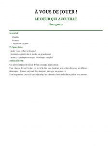 Première page des nouveaux jeux Grandir Ensemble sur l’hospitalité