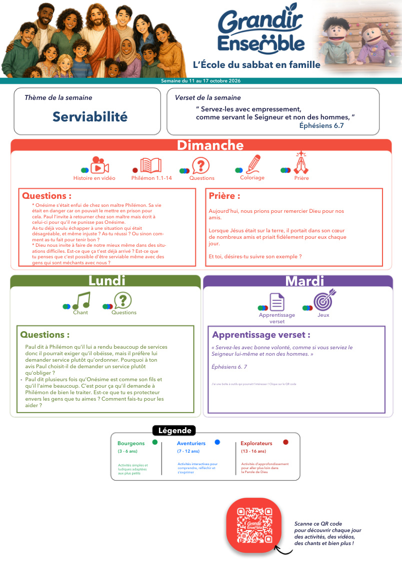 Aperçu de la fiche Serviabilité