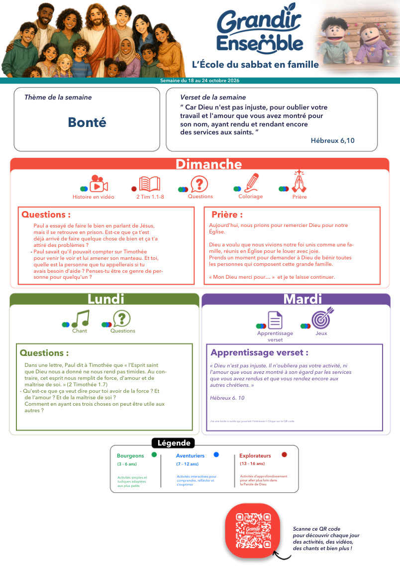 Aperçu de la fiche Bonté